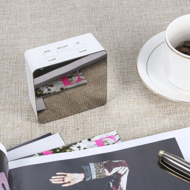 Reflective Mirror LED Digital Clock - BuyRite