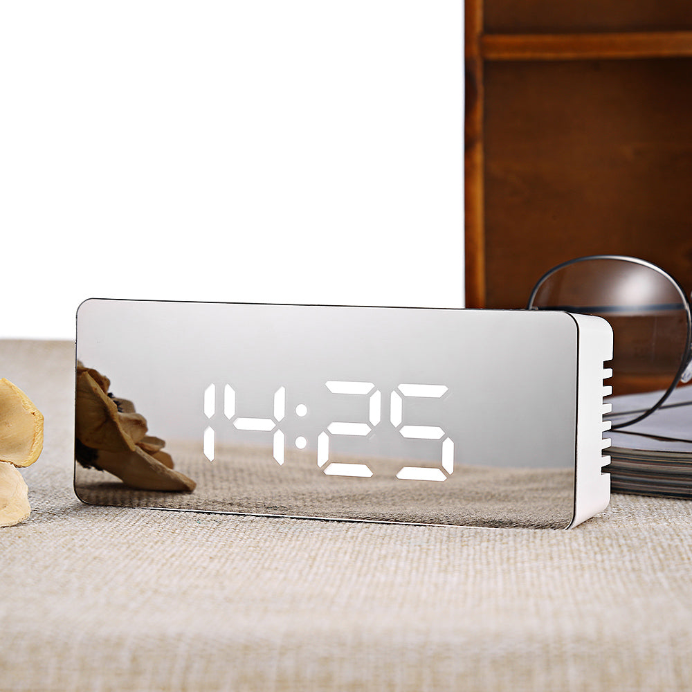 Reflective Mirror LED Digital Clock - BuyRite