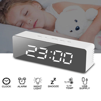 Reflective Mirror LED Digital Clock - BuyRite