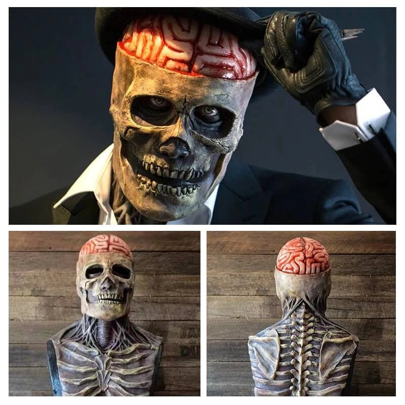 ‘Skeleton Brain’ Halloween Mask